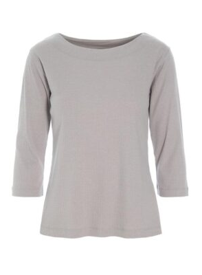 Globe Rib Blouse Ivory 14185