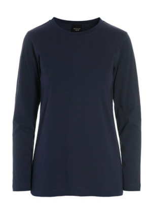 Osaka Organic Cotton Blouse Dark Midnight 14192