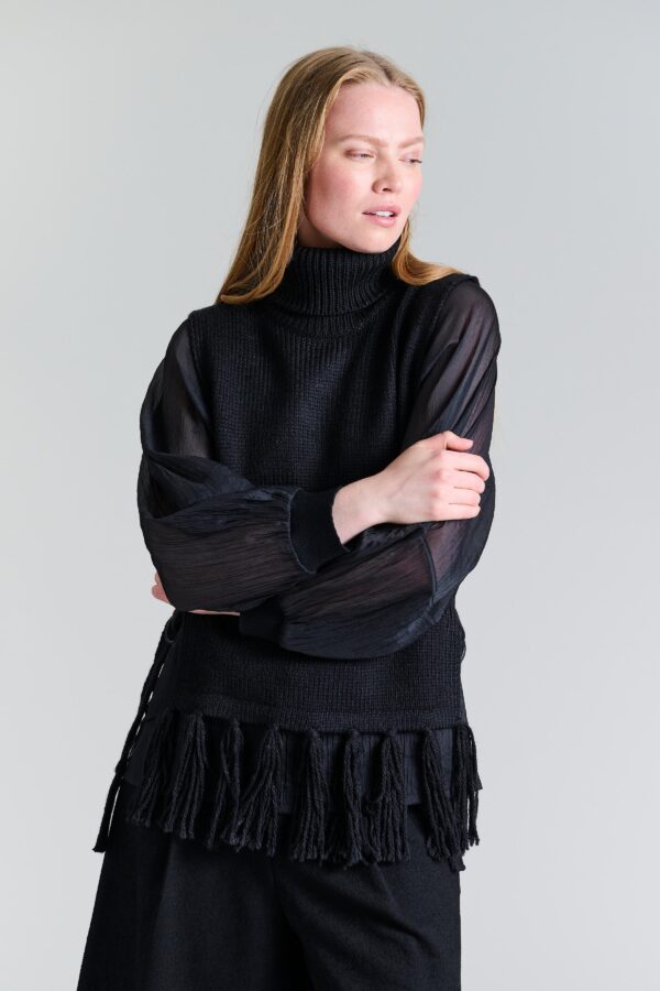 Sukasu Raglan Blouse Black 14712