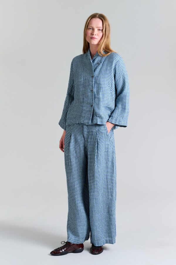 Chesu Pants Blue/Green Jade Pepita 14671
