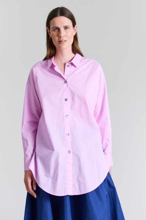 Core Cotton Shirt w. Buttons on Back Candyfloss 14717
