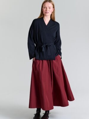 Fukkura Skirt Maroon 14690