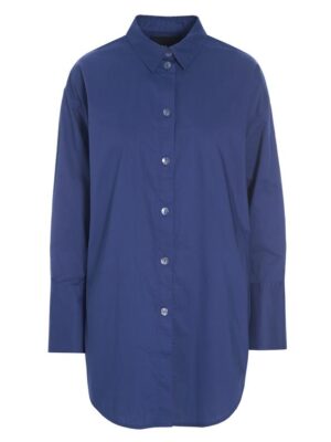 Core Cotton Big Shirt Twilight Blue 14719