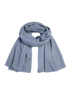 Block Wool Scarf Steel Blue 14735