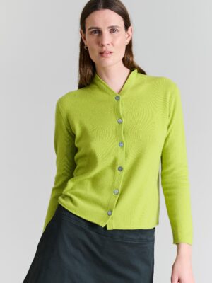 Cloud Cashmere Cardigan Lime14776
