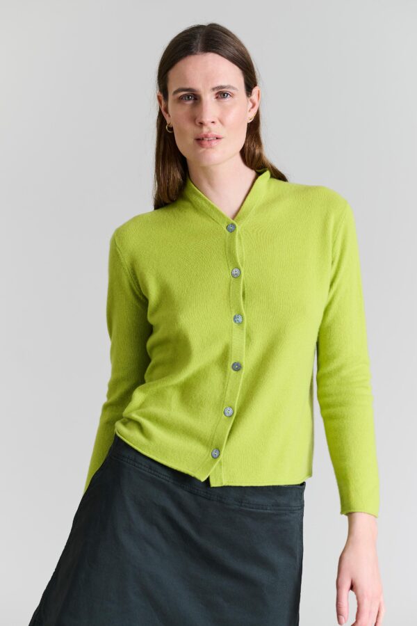Cloud Cashmere Cardigan Lime14776