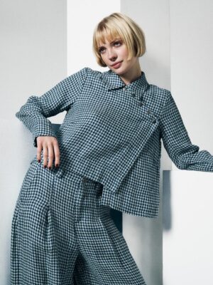 Chesu Jacket Blue/Green Jade Pepita 14670