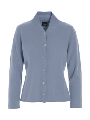 Cloud Cashmere Cardigan Steel Blue14776