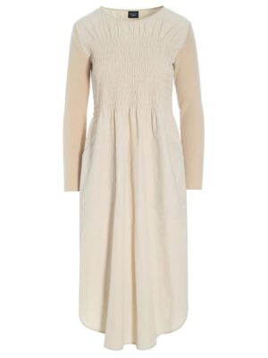 Fukkura Smock Dress Ivory 14691