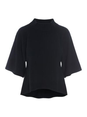 Cloud Cashmere High Neck Blouse Black14777
