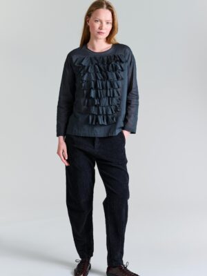 Washi Voile Blouse Pirate Black 14842