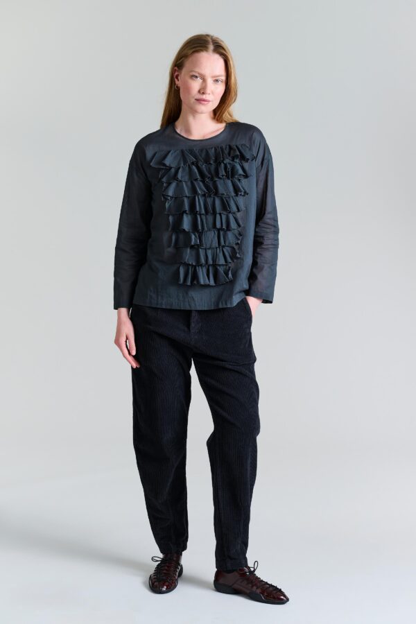 Washi Voile Blouse Pirate Black 14842