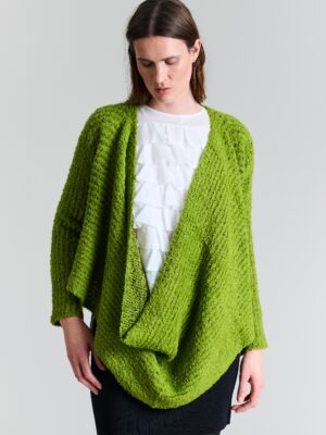 Fuwatto Blouse W. Waterfall Ginko Green 14876