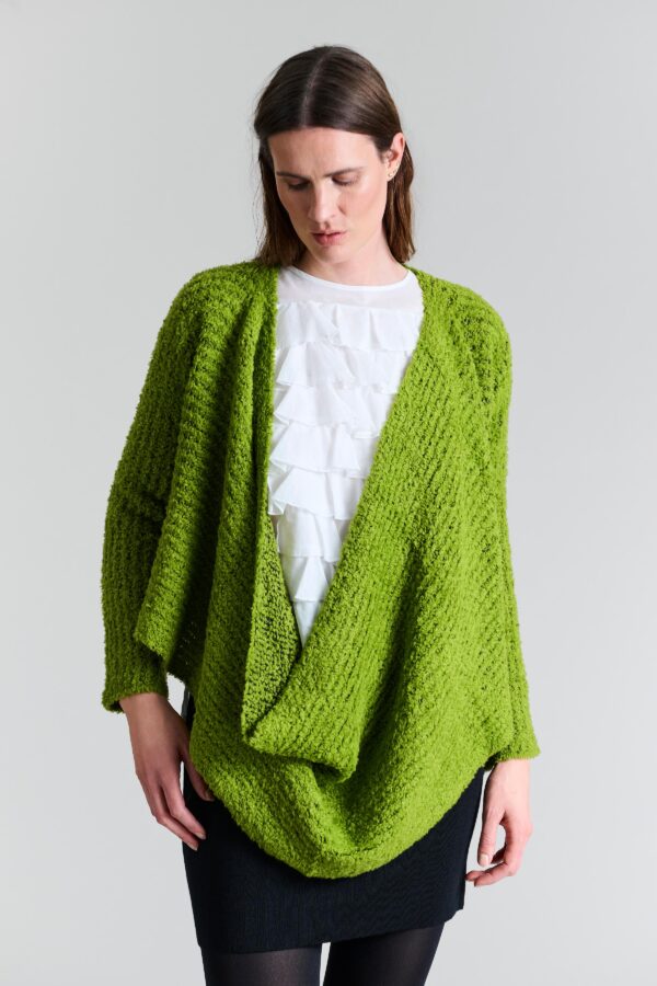 Fuwatto Blouse W. Waterfall Ginko Green 14876