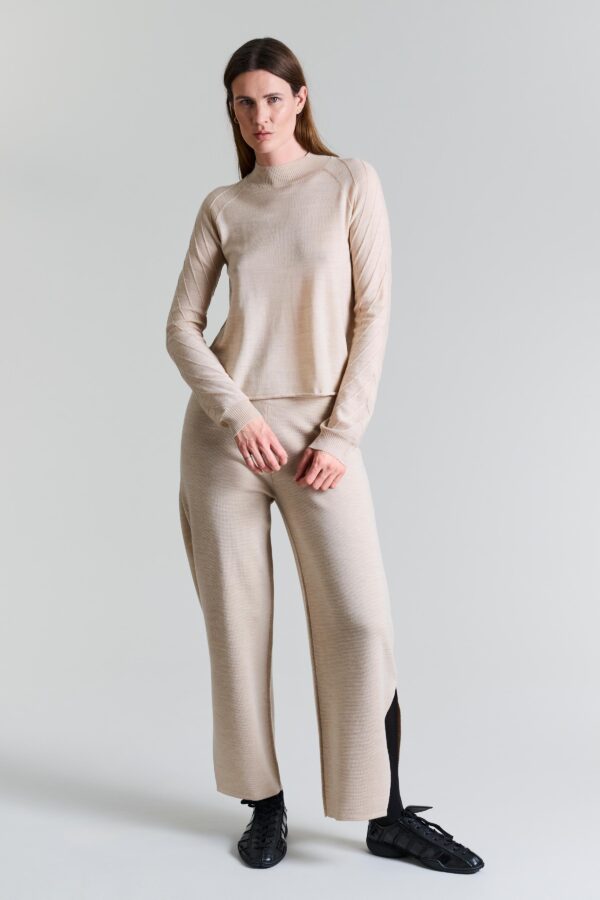Nisu Knitted Blouse Ivory 14863