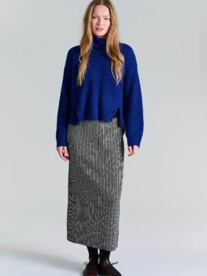 Kebukai Blouse W. Turtleneck Twilight Blue 14870