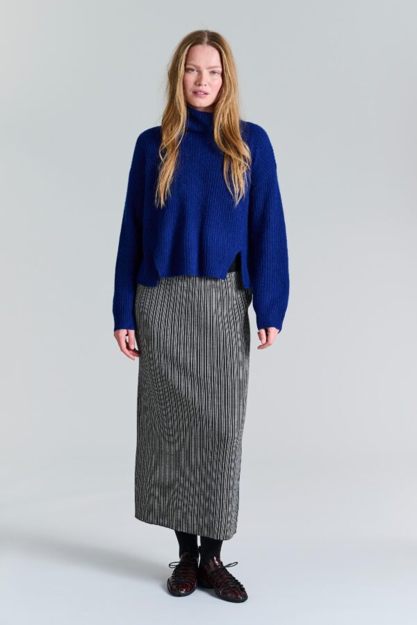 Kebukai Blouse W. Turtleneck Twilight Blue 14870