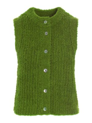 Fuwatto Sleeveless Blouse Ginko Green 14877