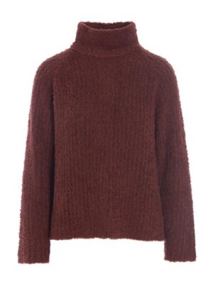 Fuwatto Blouse W. Raglan Maroon 14881