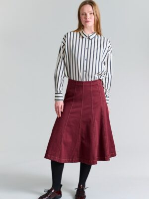 Jinzu Maxi Skirt Maroon 14827