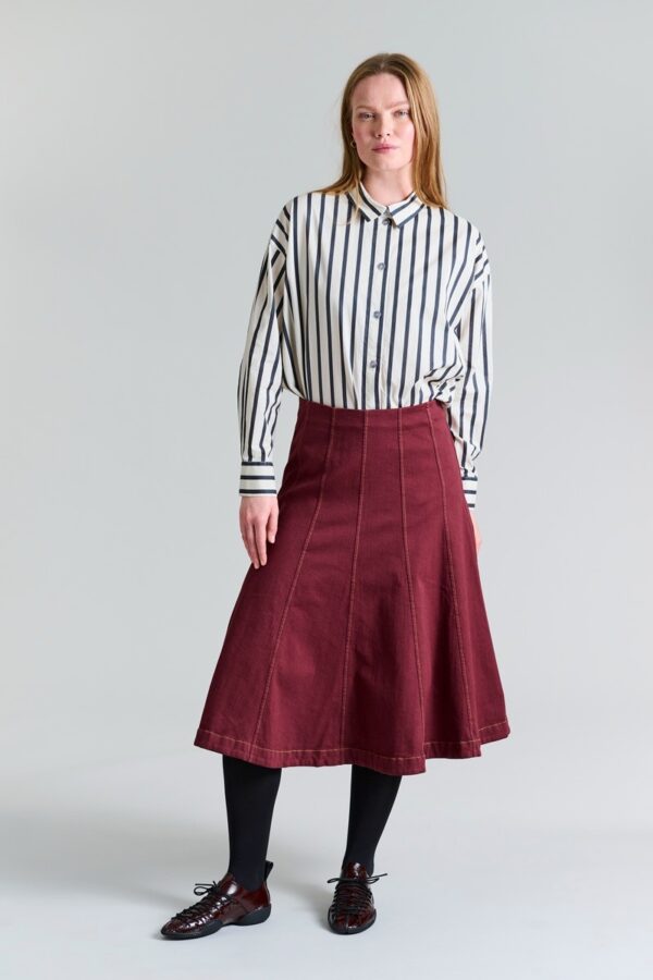 Jinzu Maxi Skirt Maroon 14827