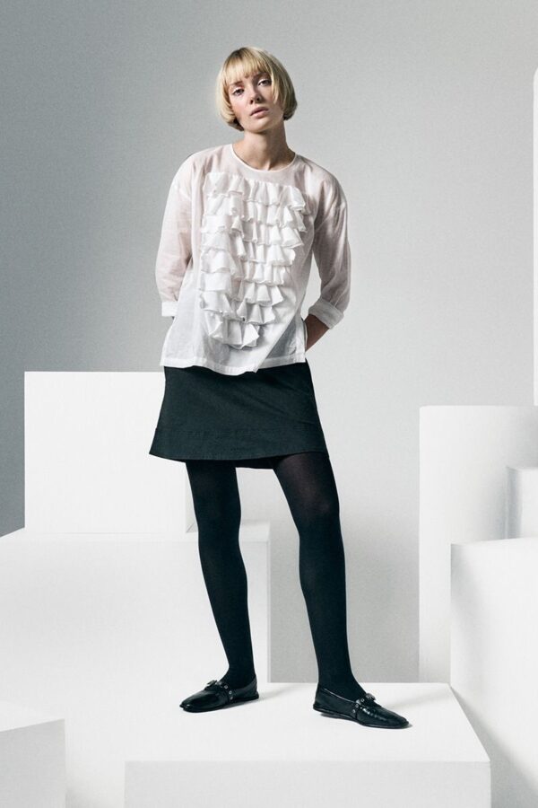 Washi Voile Blouse Lily White 14842