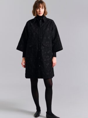 Dark Daisy Coat Dress 14923