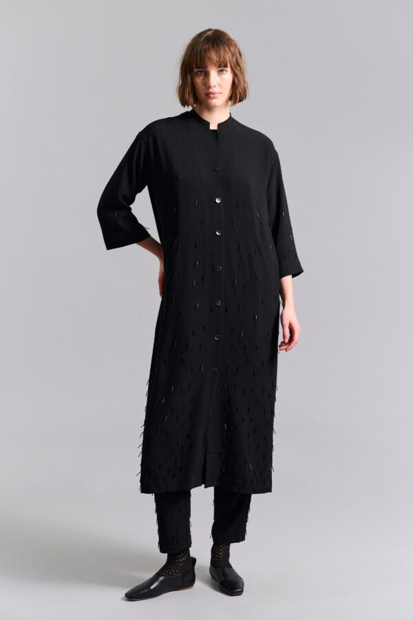 Nima Crepe Coat Dress 14902