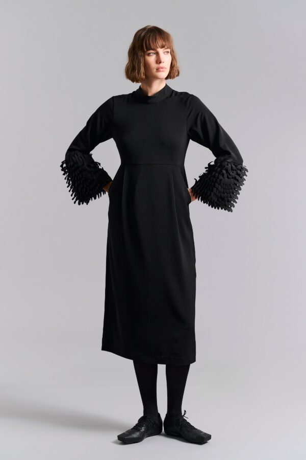 Sakura Stretch Dress W. Ruffles 14911