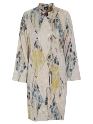 Kuhaki Dress W. Collar Harlequin Feathers 14931