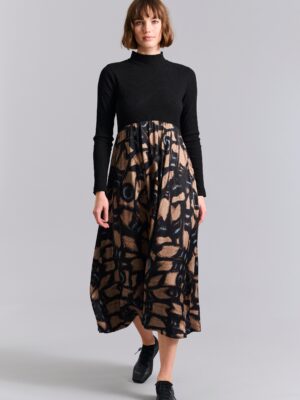 Kuhaki FSC Dress W. High Neck Butterfly Mosaic 14933