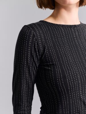 Yakumi Blouse Stitch Stripes 14962