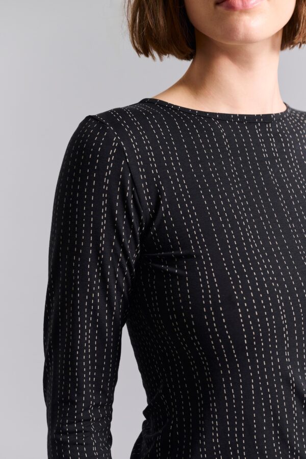 Yakumi Blouse Stitch Stripes 14962