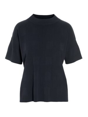 Saku Blouse w. Short Sleeves Black14768