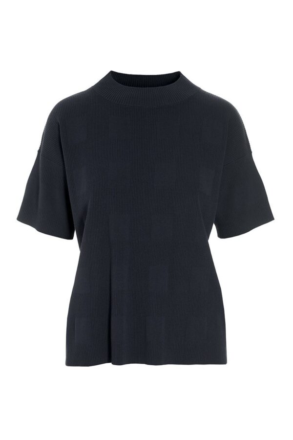 Saku Blouse w. Short Sleeves Black14768