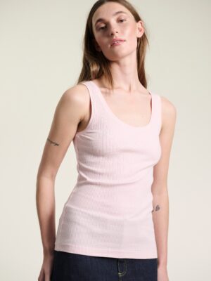 Naibu Rib Tank Top Chalk Pink 15073
