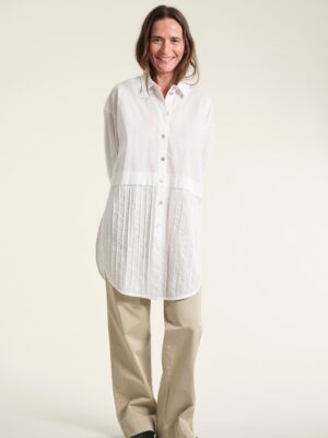 Core Cotton Pintuck Shirt White 15042