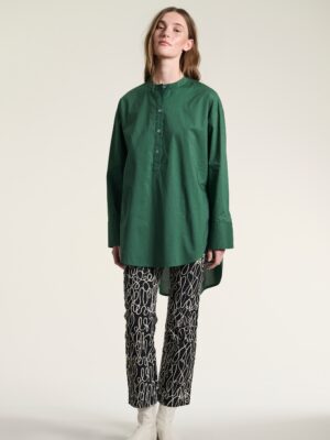 Core Cotton Tunic Shirt Deep Grass Green 15043