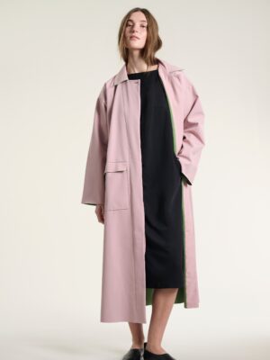 Tanoshi Long Coat Dusty Pink 15049