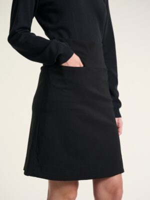 Magic Stretch Plain Skirt Black 15059