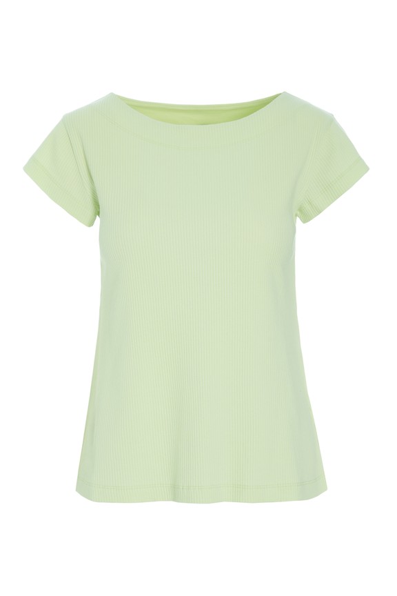 Naibu Rib T-Shirt Lime Cream 15071