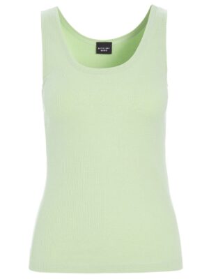 Naibu Rib Tank Top Lime Cream 15073