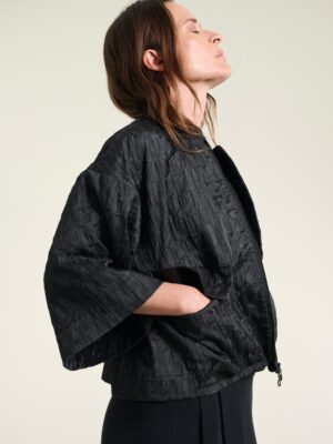 Baburu Jacket With Zipper Black 15008