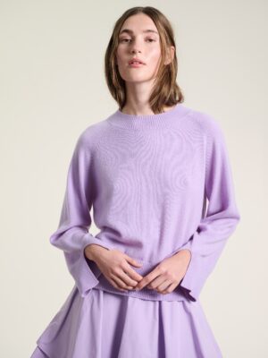 Kumo Cashmere Raglan Blouse Soft Lavender 15089