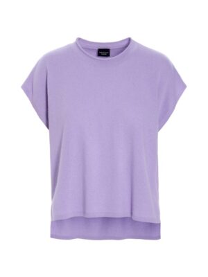 Kumo Cashmere Sleeveless Blouse Soft Lavender 15092