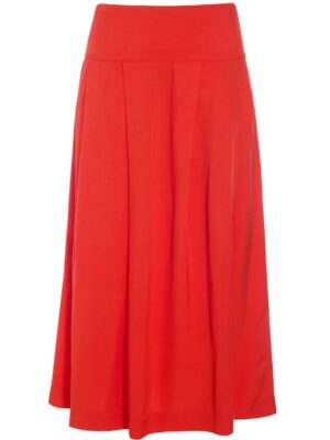 Kumamoto Pleated Skirt Fiery Red 15100