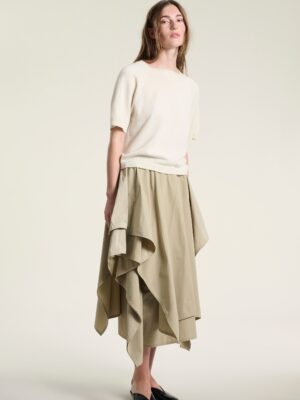Fukkura Skirt With Elastic Desert 15105