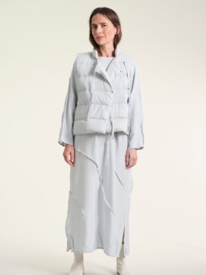 Feather Down Waistcoat Tender Blue15054