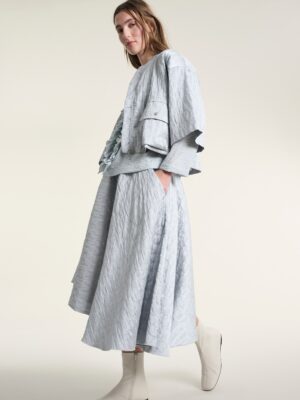 Baburu Jacket With Zipper Tender Blue 15008