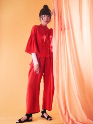 Kumamoto Pocket Pants Fiery Red 15101